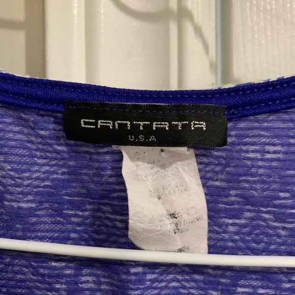 Vintage, Patterned Crop Tank Top - Picture 3 of 3